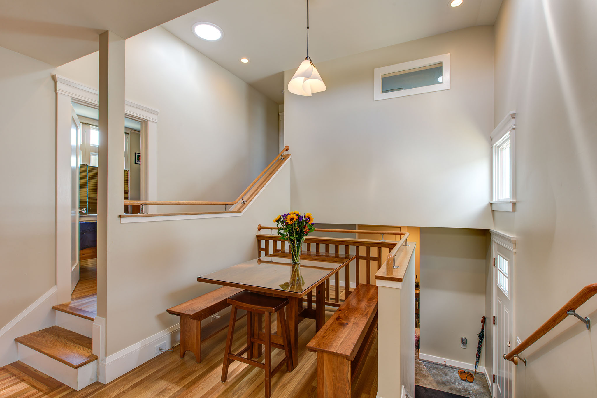 Albany Split-level Addition nook + stairs