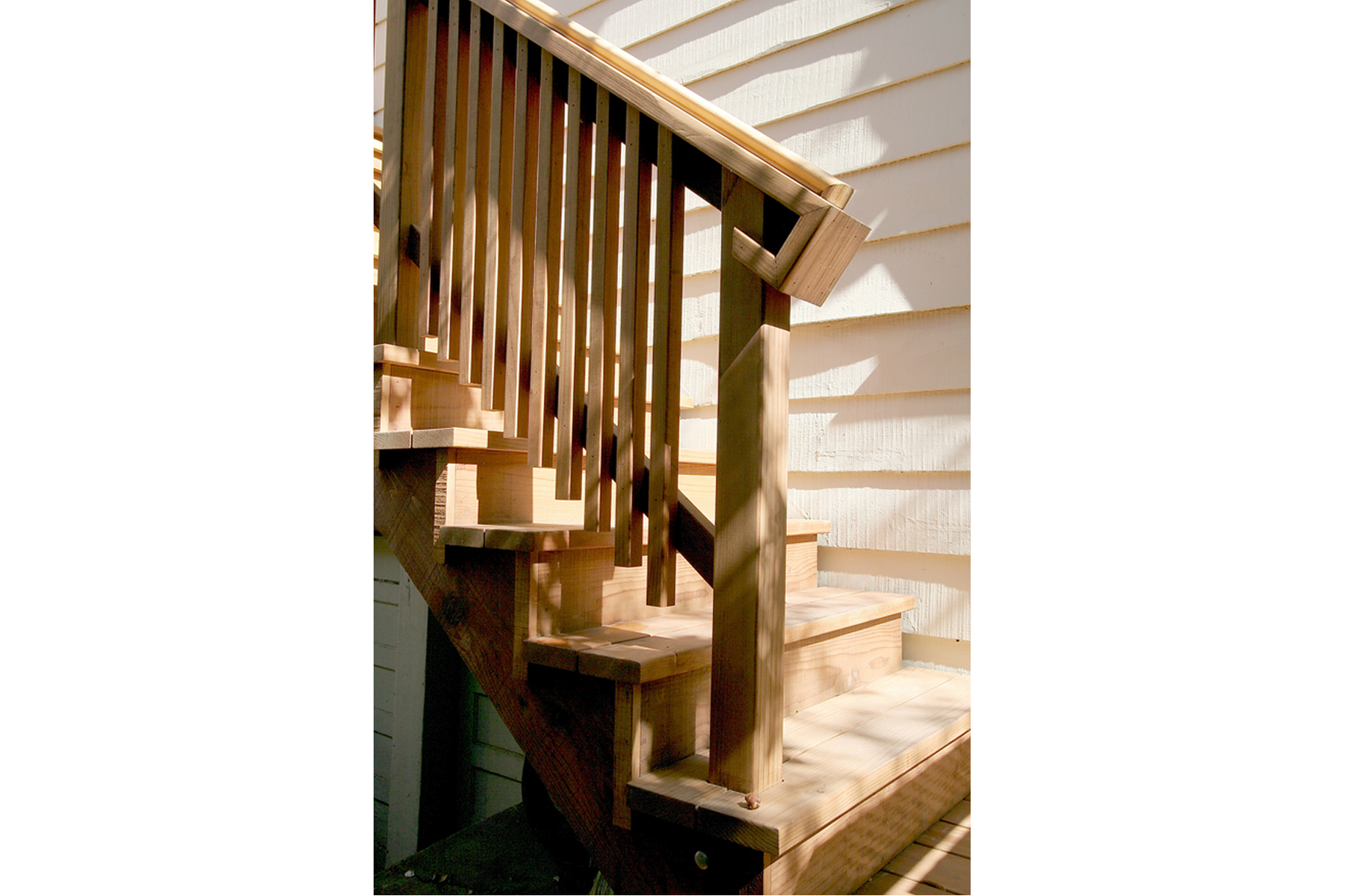 Rear Yard Deck + Stairs railing