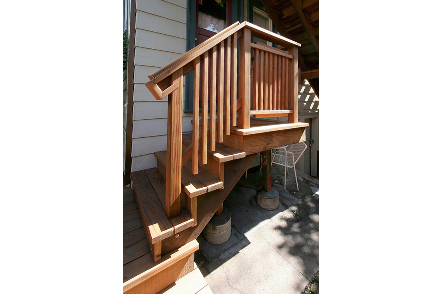 Rear Yard Deck + Stairs lower section