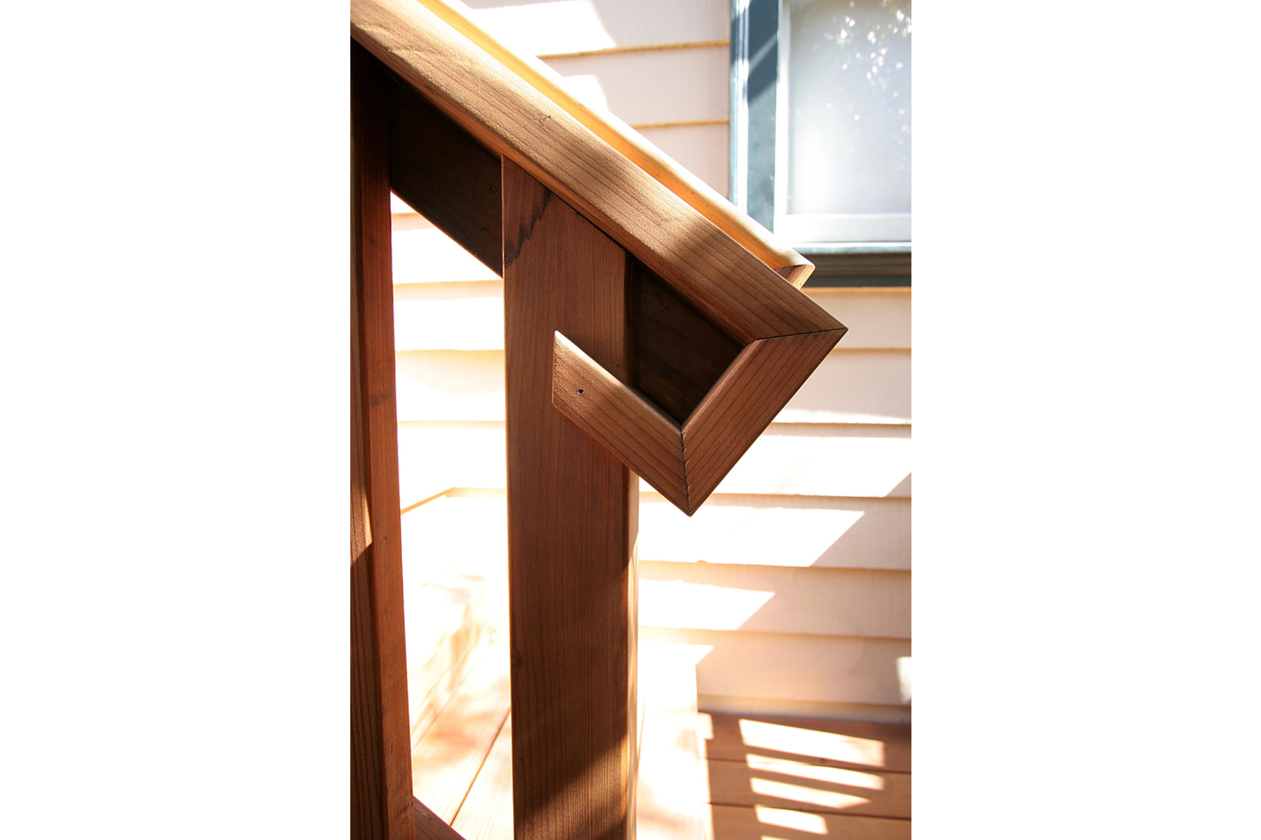 Rear Yard Deck + Stairs Railing Detail