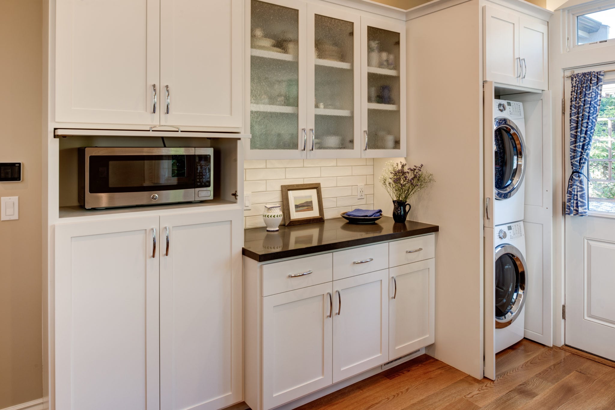 Light-filled Craftsman: Eat-in Kitchen. Remodeled Bathroom & Bedroom