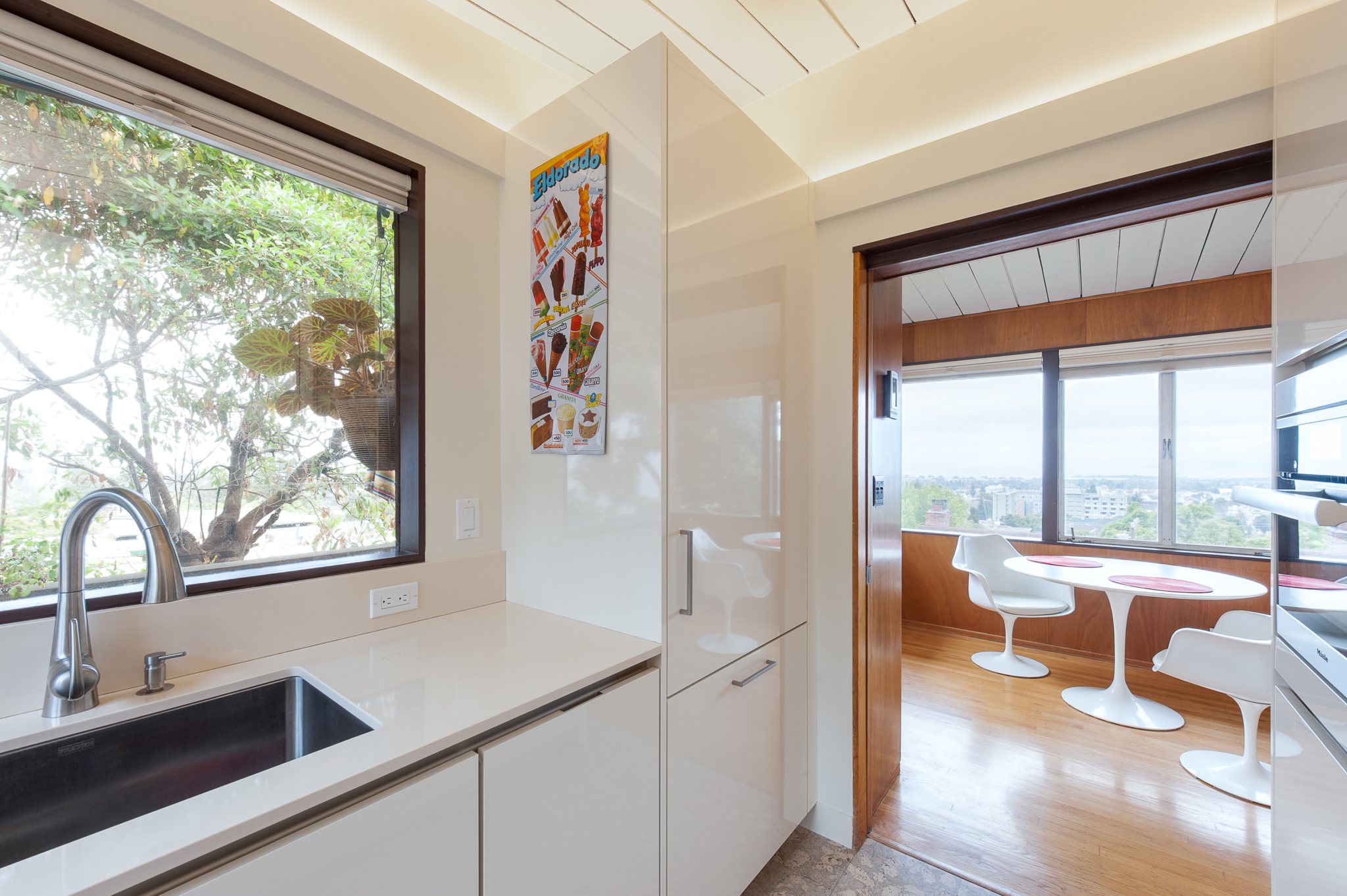 Modern Compact Kitchen to windows