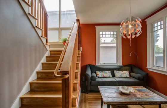 Berkeley Bungalow Grows Up new stairs