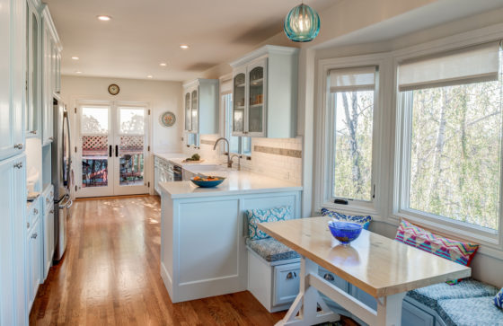 Kitchen + Bath Blues Nook to Kitchen