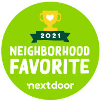 Nextdoor ’21 neighborhood favorite badge 4×4