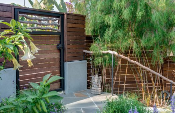 Organic Outdoor Living fence + gate