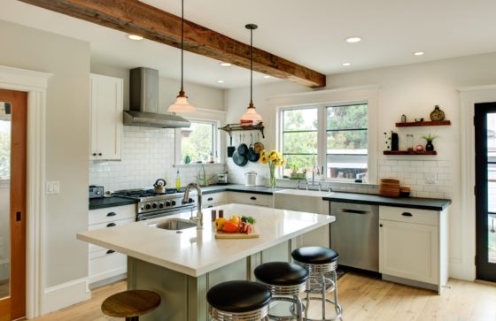 South Berkeley Open Kitchen island to Kitchen