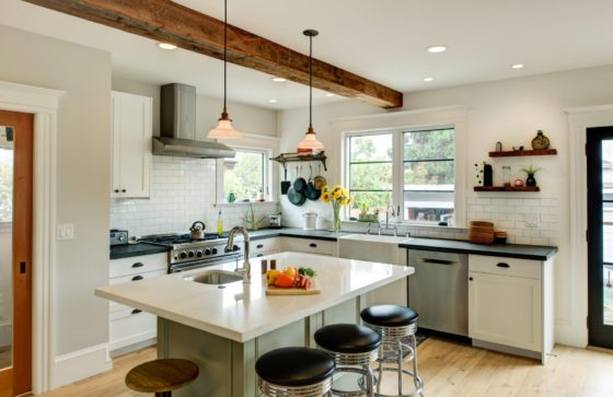 South Berkeley Open Kitchen island to Kitchen