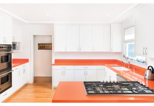 Serene New Orange Kitchen counters