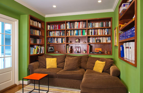 Serious Family shelving nook